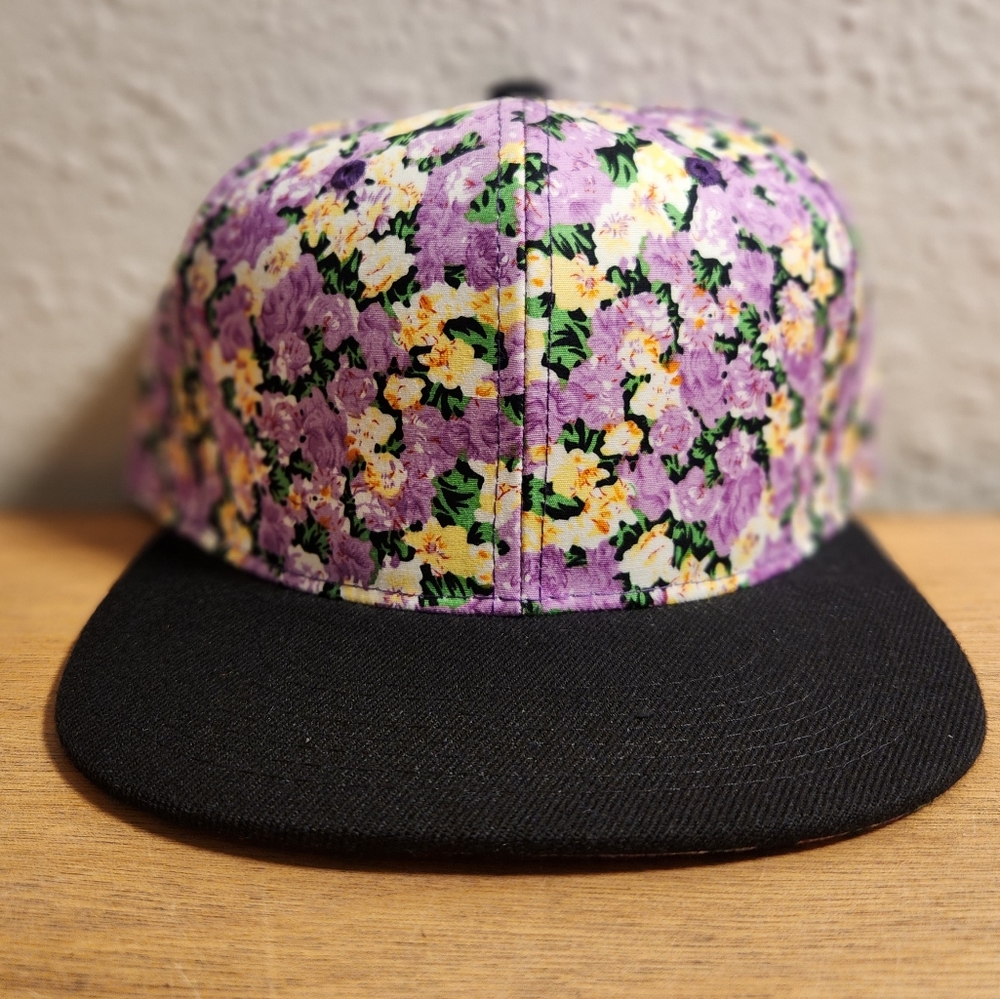 Floral Crown Snapback Hat Blank